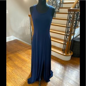 Michael kors long slinky dress baby with split on one side sz small